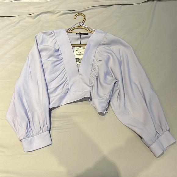 Zara Lilac Blouse - Picture 2 of 4